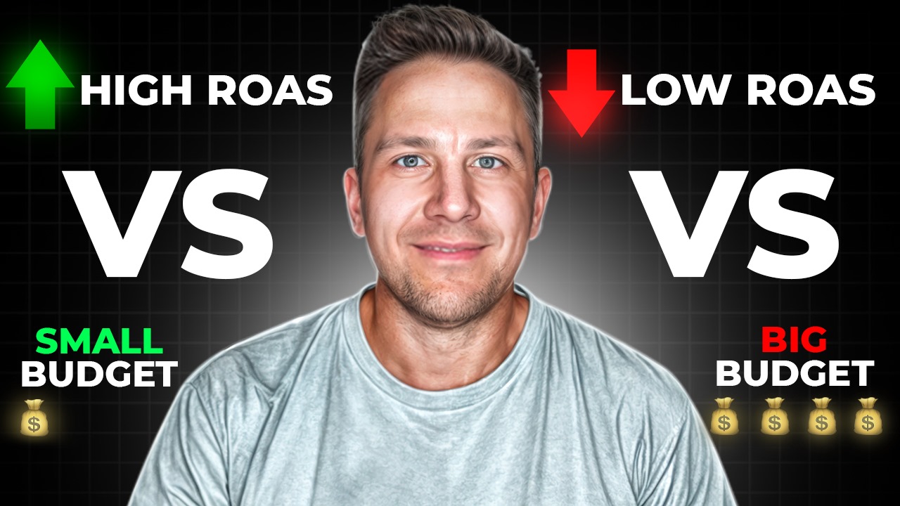 roas on high vs low budget for ecommerce